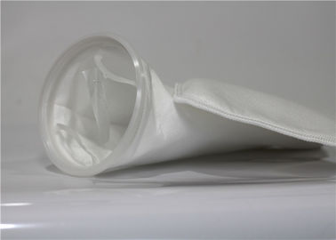 Chiny 100 300 mikronów Food Grade Fabric Nylon Filter Bag Biały kolor Post Heat Setting dostawca